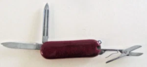 VTG Small Pocket Knife Stainless File Knife Scissors 5" Long - Picture 1 of 6