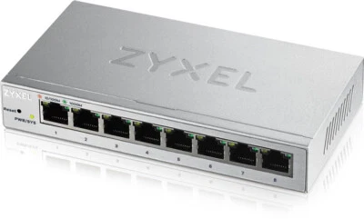 Zyxel GS1200-8,  8 Port Gigabit web / smart managed Switch, Kompakt BRANDNEU - Bild 1 von 3