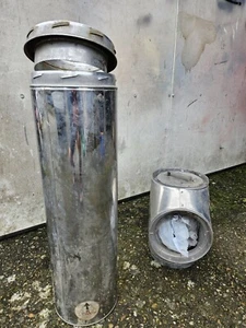 Twin Wall Flue Pipe Stainless Steel Insulated Wood Burning and Multifuel Stoves - Picture 1 of 9