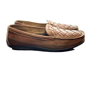 Johnston Murphy Lammfell gefüttert braun geflochten Leder Halbschuh Herren 12 Schuhe 25 85736 - Bild 1 von 19