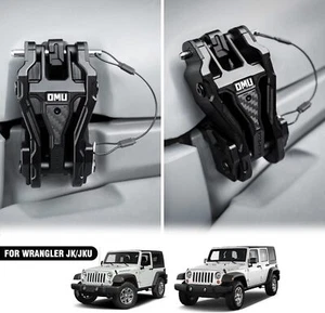 2pcs For Jeep Wrangler JK JKU Aluminum Hood Latch Lock Catch Reducing Shaking - Picture 1 of 6