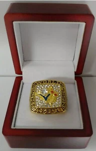 Joe Carter - 1993 Toronto Blue Jays World Series Ring With Wooden Display Box - Picture 1 of 4