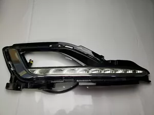 HYUNDAI SONATA LED FOG LIGHT RIGHT SIDE OEM 2015 2016 2017 BLACK WITH CHROME - Picture 1 of 9