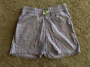 Girls Swim Shorts Light Purple Blue Lace Trim Size 12 Girls - Picture 1 of 6