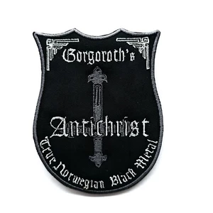 Gorgoroth Antichrist Shield  EMBROIDERED PATCH - Picture 1 of 2