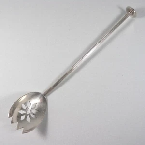 LÖFFEL PERFORIERT FÜR EISWÜRFEL COCKTAILS BARMAN SILVERPLATE VINTAGE - Bild 1 von 10