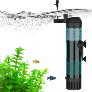 Filtro per Acquario, 600 L/H, Potente Flusso Acquario, 8 W, Filtro Interno Silen - Foto 1 di 12