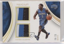 2015-16 Panini Immaculate Dual Memorabilia Prime /25 Victor Oladipo #13