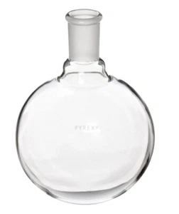 FLASK, Boiling Flask round bottom flask 250 ml , opening 29/404 with stoppers - Picture 1 of 1