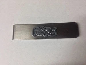 Golf "Fore" efecto peltre Sport Emblem en un clip de dinero de acero inoxidable - Imagen 1 de 1