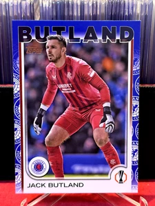 2024-25 Topps UCC Flagship JACK BUTLAND Club Logo Border Case Hit SSP RANGERS - Picture 1 of 2