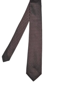 Paul Smith British Collection Damson Silk Patterned Tie Mens Brand New - Picture 1 of 4
