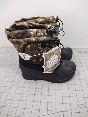Botas estilo frijol Itasca borde árbol real para niños talla 2 botas de pato nuevas con etiquetas Foto 1 de 4