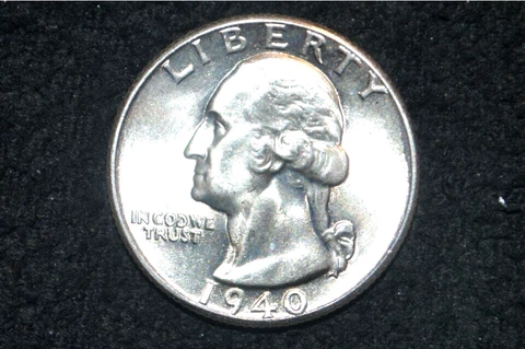 1940 Washington Quarter ** 90% Silver ** GEM BU UNC ** FREE SHIPPING Cover