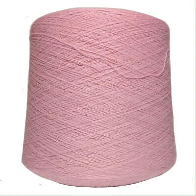 Alpaca Yarn on Cone - Baby Pink - Lace Weight - 1KG - Image 1 of 4