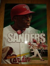 Reggie Sanders St. Louis Cardinals Baseball Card Christian Family Day 2004