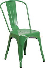 Flash Furniture Metal Indoor-outdoor Stackable Chair Green Ch31230gn