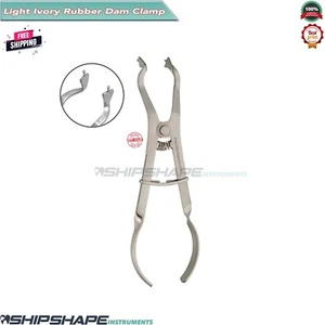 Rubber Dam Light Ivory Clamp Forceps, Dental Restorative Brinker Clamp Holder CE - Bild 1 von 5