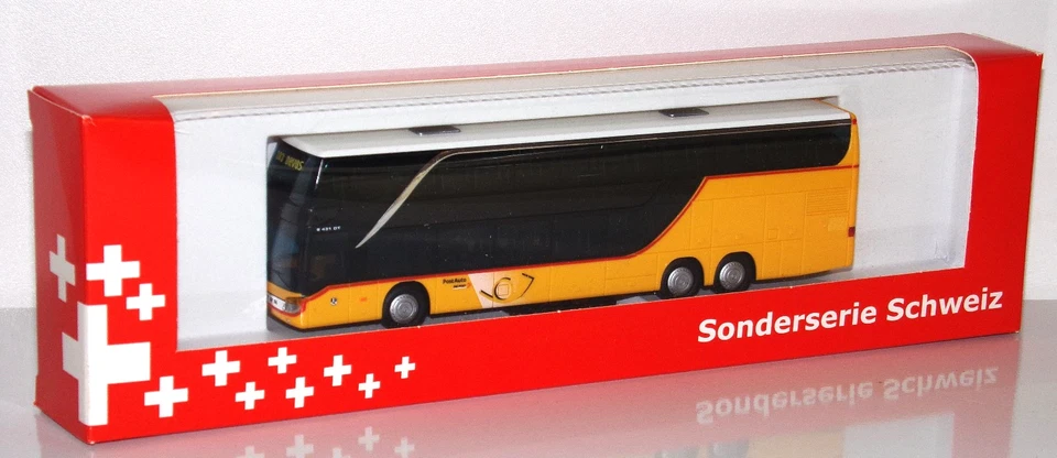 AWM 1:87  Setra 431 DT  Postauto  Postbus  Schweiz  Davos - Bild 1 von 1