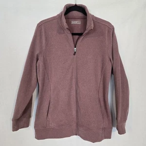 Hi-Tec Women's Super Cozy Full Zip Tech Fleece Dusty Pink Size L New Without Tag - Picture 1 of 4