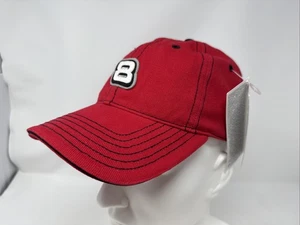 Sombrero Dale Earnhardt Jr #8 Gancho y Lazo Gorra Ajustable Rojo Persecución Auténtico - Imagen 1 de 8