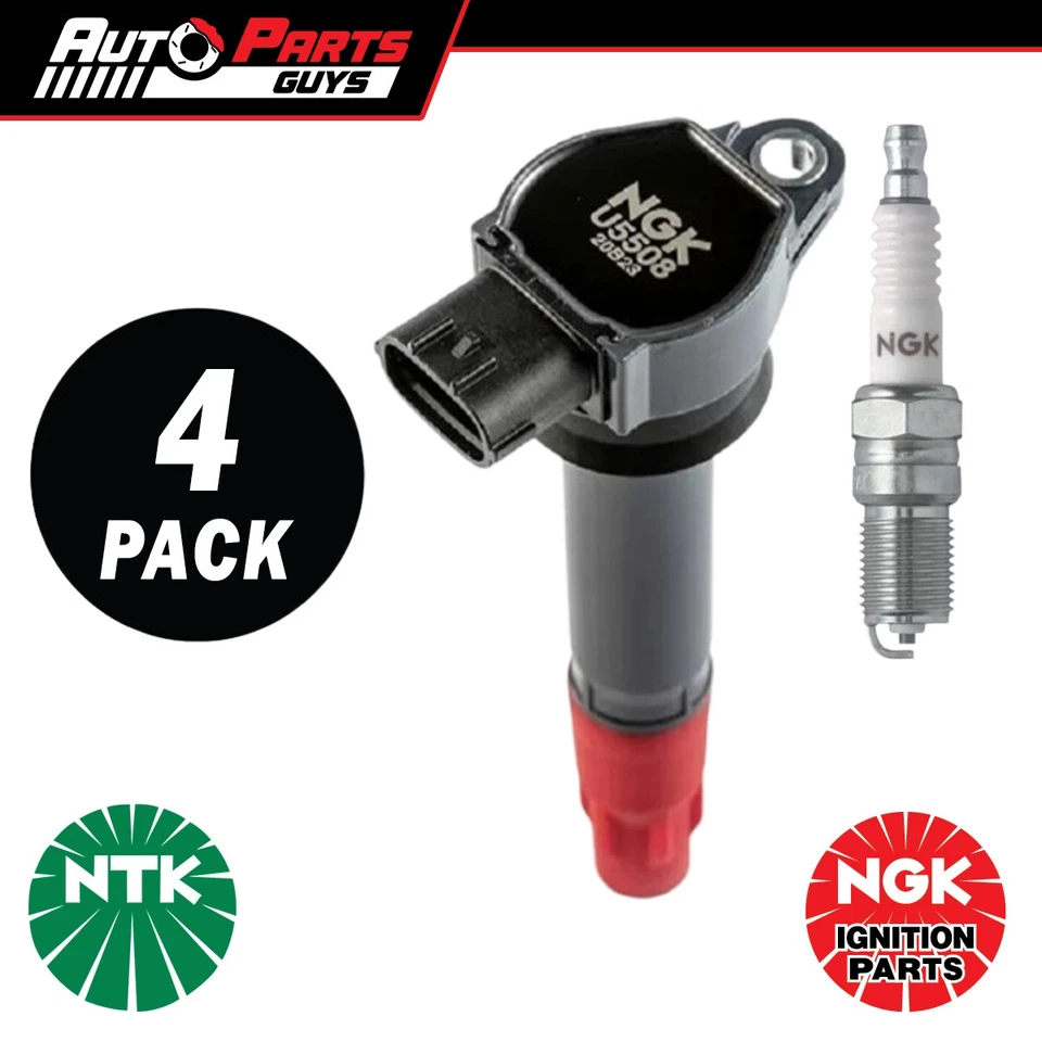 NGK Ignition Coil & Spark Plug Set fits Mitsubishi Triton ML MN 2.4L 01/07 - 15 - image 1 of 1