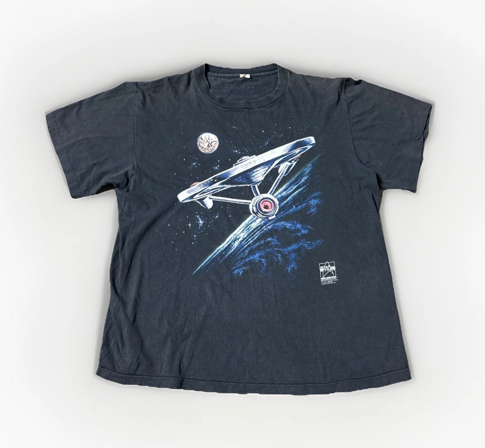 Camisa Vintage 1991 Star-Trek Veinticinco Aniversario XL Puntada Única Hecha en EE. UU. Foto 1 de 4
