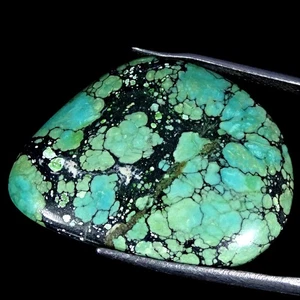 29.80Cts 100% Natural Turquoise Fancy Cabochon Gemstone 23X32X5MM - Picture 1 of 4