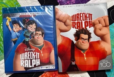 Wreck-It Ralph Multi-Screen Disney 100 Edition Blu-ray + DVD NEW W/ Slip Cover - Image 1 of 4