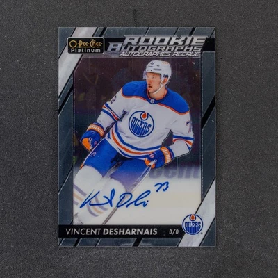2023-24 O-Pee-Chee Platinum Vincent Desharnais Rookie Autographs #R-VD - Image 1 of 3