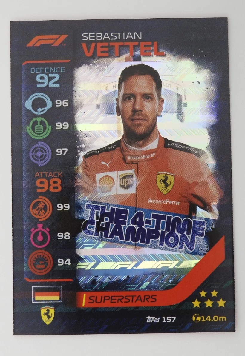 Sebastian Vettel Auto Racing Trading Cards & Accessories for sale