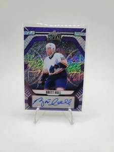 Leaf Metal Legends 2025 - Brett Hull #BA-BH2 Purple Shimmer 2/7 (AU) - Imagen 1 de 2
