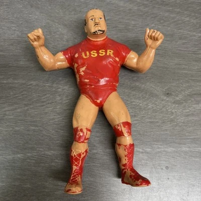 "Figura de lucha libre vintage 1984 WWF WWE Titan Sports LJN Nikolai Volkoff URSS 8"" 1" Foto 1 de 3