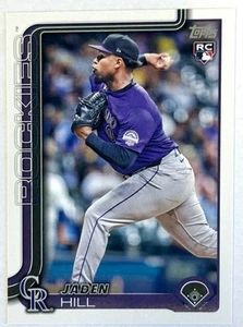 2025 Topps Series 2 #556 Jaden Hill Colorado Rockies RC Rookie - Picture 1 of 2