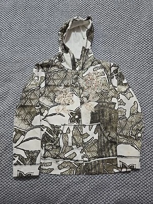 Sudadera con Capucha Coldwater Creek Para Mujer Cremallera y2k Floral Estilo Aop Talla M  Foto 1 de 4