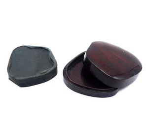 Ancient Inkwell - Precious Wood and Black Stone - Calligraphy - China - Picture 1 of 7