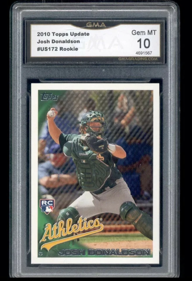 2010 Josh Donaldson Rookie Card Topps Update MLB Very Rare Gem Mint 10 #US72 - Image 1 of 1