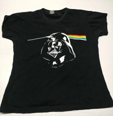 Camiseta Darth Vader Prisma Arco Iris Emo Bug Mediana Negra Niñas Foto 1 de 3