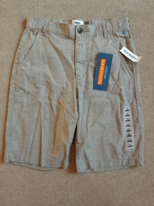 Old Navy Built-in Flex Shorts Youth Boys Size 12 Gray Adjustable Stretch NEW - Picture 1 of 6