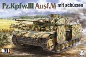 Takom Maßstab 1/35 Panzerkampfwagen III Ausf M mit schürzen Blitz Modellbausatz - Bild 1 von 1