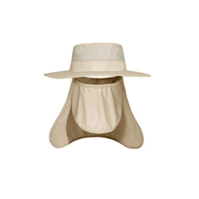Sombrero de Pesca Ala Gorra Sol UPF+50 Desmontable con Cubierta Facial Transpirable Cuello Solapa Foto 1 de 4