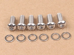 Stainless Derby Cover Screws Bolt Kit For Harley Dyna Road Glide FLHT FLST FXSTB - Picture 1 of 8