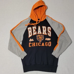 Chicago Bears Hoodie Men's Medium Hands High Blue Orange Gray Hooded Sweatshirt - Picture 1 of 10