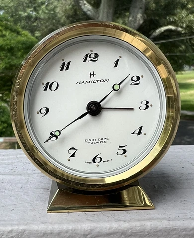 Vintage Hamilton Swiss Made Alarm Clock (not tested) Cover
