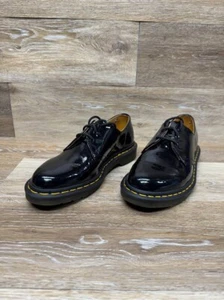 Oxford Dr. Martens de charol negro para mujer talla 9 - Imagen 1 de 8