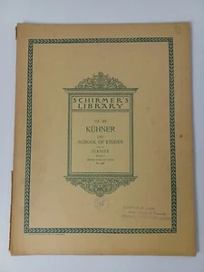 Schirmer's Library Volume 482: Kuhner The School of Etudes for the Pianist #2 - Picture 1 of 10