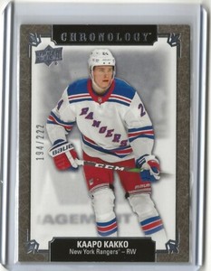 2019 2019-20 Upper Deck Chronology Rookie #145 Kaapo Kakko 194/222 NY Rangers