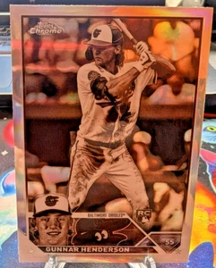 2023 Topps Chrome - Sepia Refractor #2 Gunnar Henderson (RC) Rookie Card - Picture 1 of 2