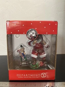 Department 56, Coca-Cola Santa and Elf Christmas Ornament 2 Piece Set in Box - Picture 1 of 6