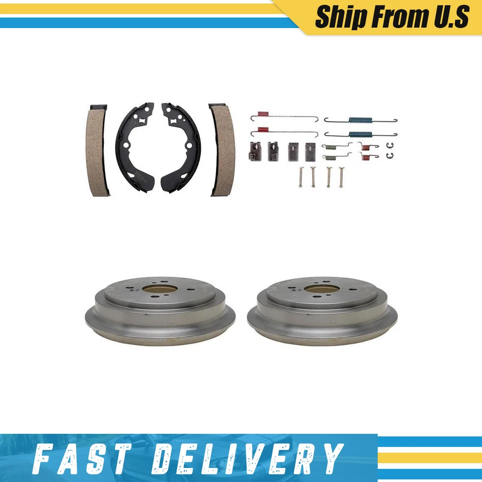 Tambores de freno traseros zapatas de freno y herrajes kit de resorte para Suzuki Aerio 2003-2007 Foto 1 de 4